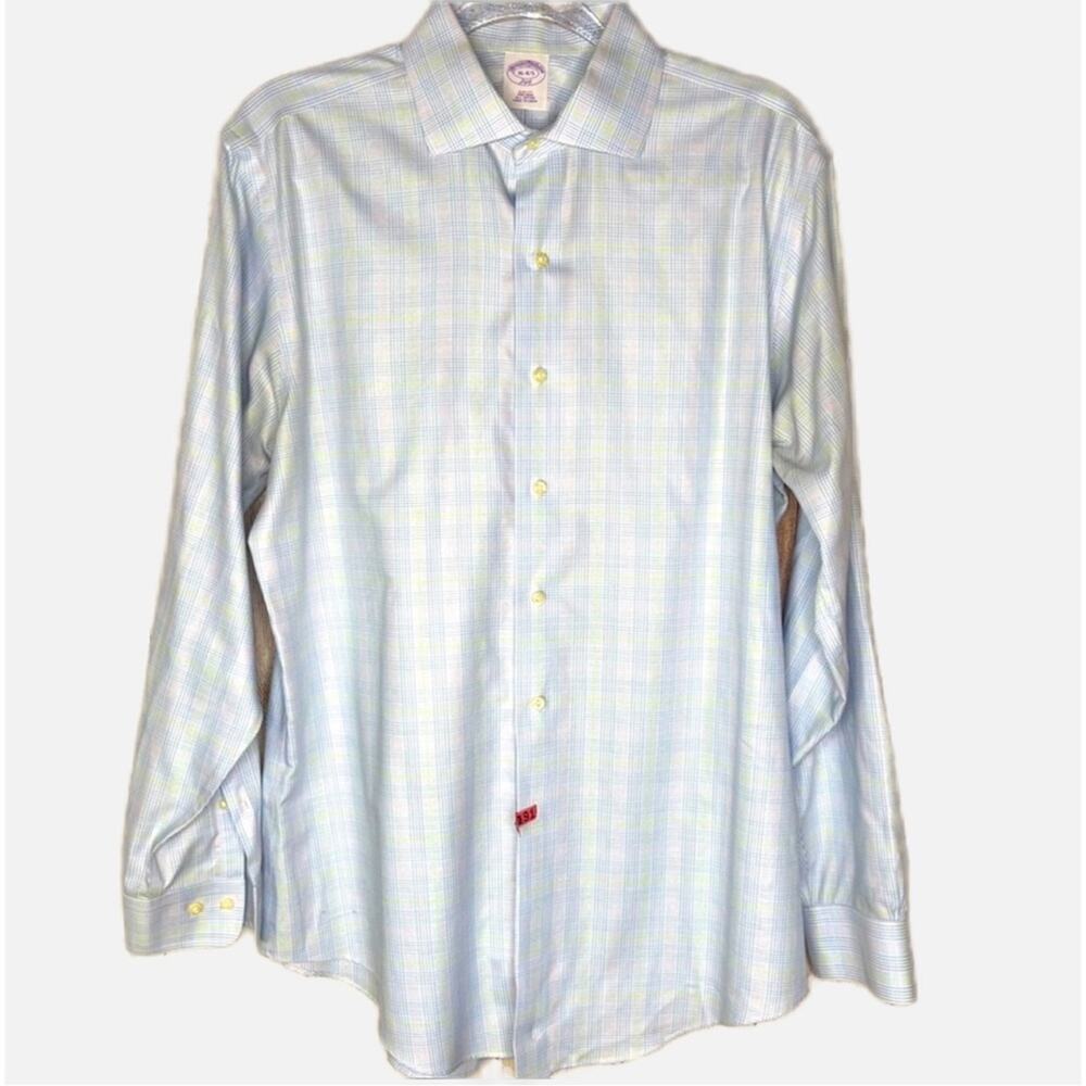 Brooks Brothers Pastel Plaid Dress Shirt - SLIM FIT